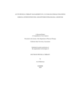 Acute physical therapy management of a 58-year-old female following surgical intervention for a re-ruptured intracranial aneurysm