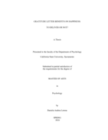Gratitude letter benefits on happiness: To deliver or not?