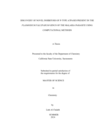 Discovery of novel inhibitors of P-type ATPases present in the Plasmodium falciparum genus of the malaria parasite using computational methods