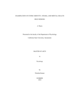 Examination of ethnic identity, stigma, and mental health help-seeking