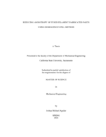 Reducing anisotropy of fused filament fabricated parts using homogenous fill method