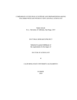Comparison of feelings of support and preparedness among teachers with and without educational audiology