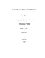 The school-to-prison pipeline and disproportionality