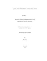 Assimilation of the Hmong in the United States