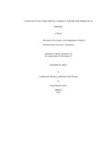 A unit on cultivating digital literacy for the new world of AI writing