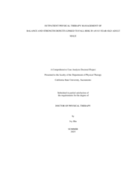 Outpatient physical therapy management of balance and strength deficits linked to fall risk in an 83-year-old adult male