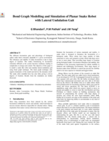 Bond Graph Modelling and Simulation of Planar Snake Robot with Lateral Undulation Gait
