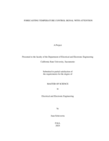 Forecasting temperature control signal with attention