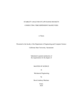 Stability analysis of low-range rockets  conducting time dependent maneuvers