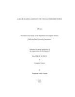AI book reading assistant for visually impaired people