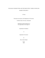 Exchange-traded funds and the index effect: Implications for market efficiency