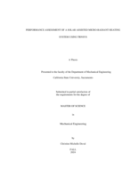Performance assessment of a solar assisted micro-radiant heating system using TRNSYS