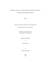 Property justice and overcoming gender based violence for HIV positive women in Kenya