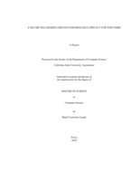 A secure file sharing service ensuring data privacy for end users