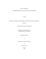 Fix’n to break:  A mixed methods study on today’s second shift