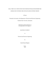Real-time fault detection for inverter-integrated distributed generation systems using instantaneous power theory
