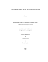 Cryptography in healthcare - Secure medical records