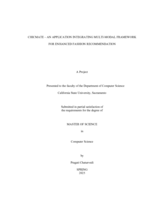 ChicMate – An application integrating multi-modal framework for enhanced fashion recommendation