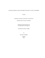 Changes in mental health during the early COVID-19 pandemic