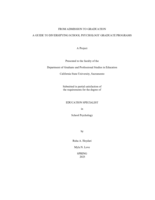 From admission to graduation a guide for diversifying school psychology graduate programs