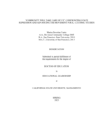 "Community will take care of us”: Confronting state repression and advancing the movement for K–12 ethnic studies