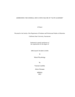 Addressing the general education failure of "slow learners"