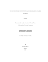 The socioeconomic journey into adulthood among college students