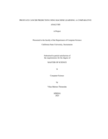 Prostate cancer prediction using machine learning: A comparative analysis