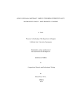 Annotation as a boundary object: Exploring intertextuality, intercontextuality, and transfer learning