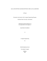 Data encryption and decryption using AES algorithm