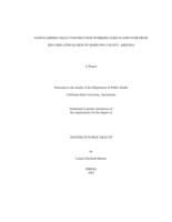 Safeguarding male construction workers aged 50 and over from heat-related illness in Maricopa County, Arizona