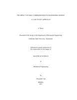 The impact of GD&T comprehension in engineering design: A case study approach