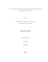 Animation frame interpolation by using stroke-level correspondence and intermediate flow estimation