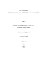 Bert and earnings:  Predicting bottleneck stages by pretraining large language models