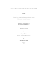 A global meta-analysis on the impacts of invasive turtles