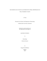 The significance of muscular strength in uphill performance in well-trained cyclists