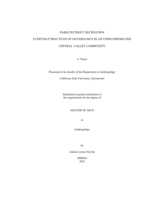 Parks Without Recreation: Everyday Practices of Governance in an Unincorporated Central Valley Community