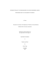 Intersectionality of demographics in eating disorders among food-incsecure csu sacramento students