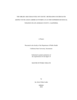 The girlies are exhausted, not exotic: Decreasing suicide rates among young Asian American women (18-25) who experienced sexual violence in Los Angeles County, California