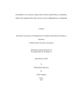 Fostering culturally relevant social emotional learning, peer collaboration and art in a dual immersion classroom