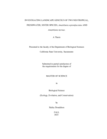 Investigating landscape genetics of two neotropical, freshwater, sister species, Amatitlania septemfasciatus and Amatitlania myrnae