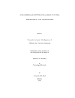 Extracurricular activities and academic outcomes: Exploration of type and motivation