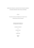 Improved automatic lane detection system for complex weather conditions using neural networks