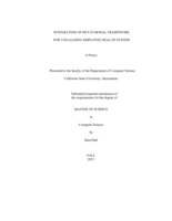 Integration of multi-modal framework for visualising employee health system
