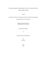 FPGA-Based design and implementation of a lightweight UDP timestamping system