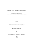 A history of the California Youth Authority