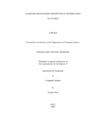 AI-enhanced dynamic density plot optimization platform