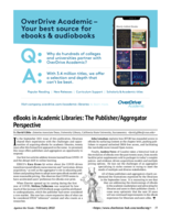 EBooks in Academic Libraries: The Publisher/Aggregator Perspective