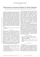 Deterioration Assessment Models for Water Pipelines