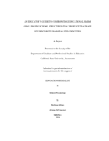 An educator's guide to confronting educational harm: Challenging school structures that produce trauma in students with marginalized identities